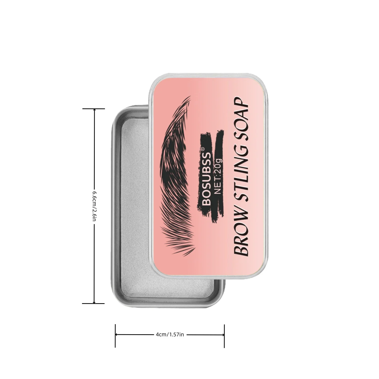 جل تصفيف الحواجب الشفاف - شمع شفاف قوي التحمل، مقاوم للماء، يدوم طويلاً، مقاوم للتلطخ، مثالي لتشكيل الحواجب اليومي