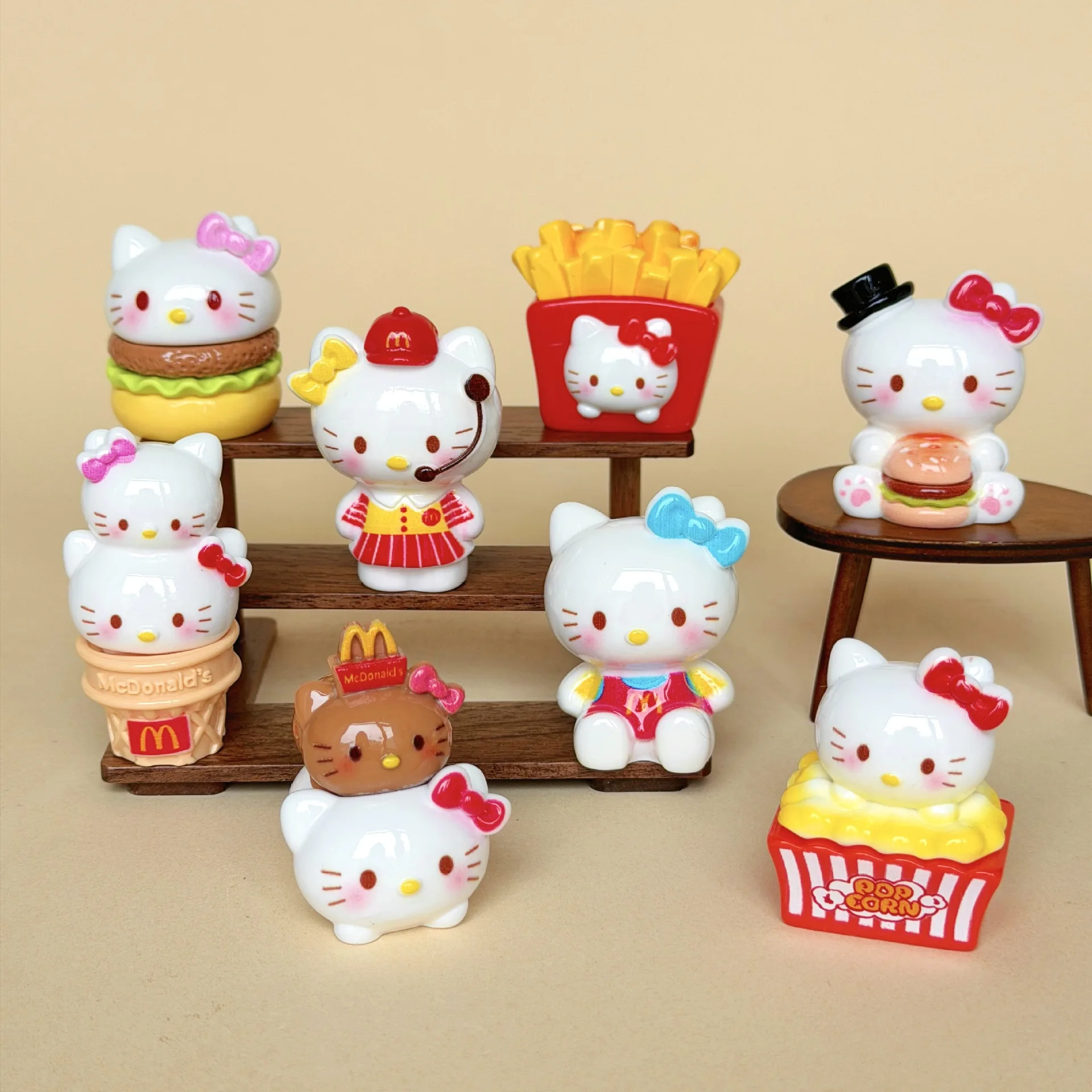 أنيمي إِلْكَة عيد الميلاد لدمية مرحبا كيتي الإبداعية DIY بها بنفسك دمية PVC الحلي الحرف الراقية مكتب زينة لهدايا عيد الميلاد