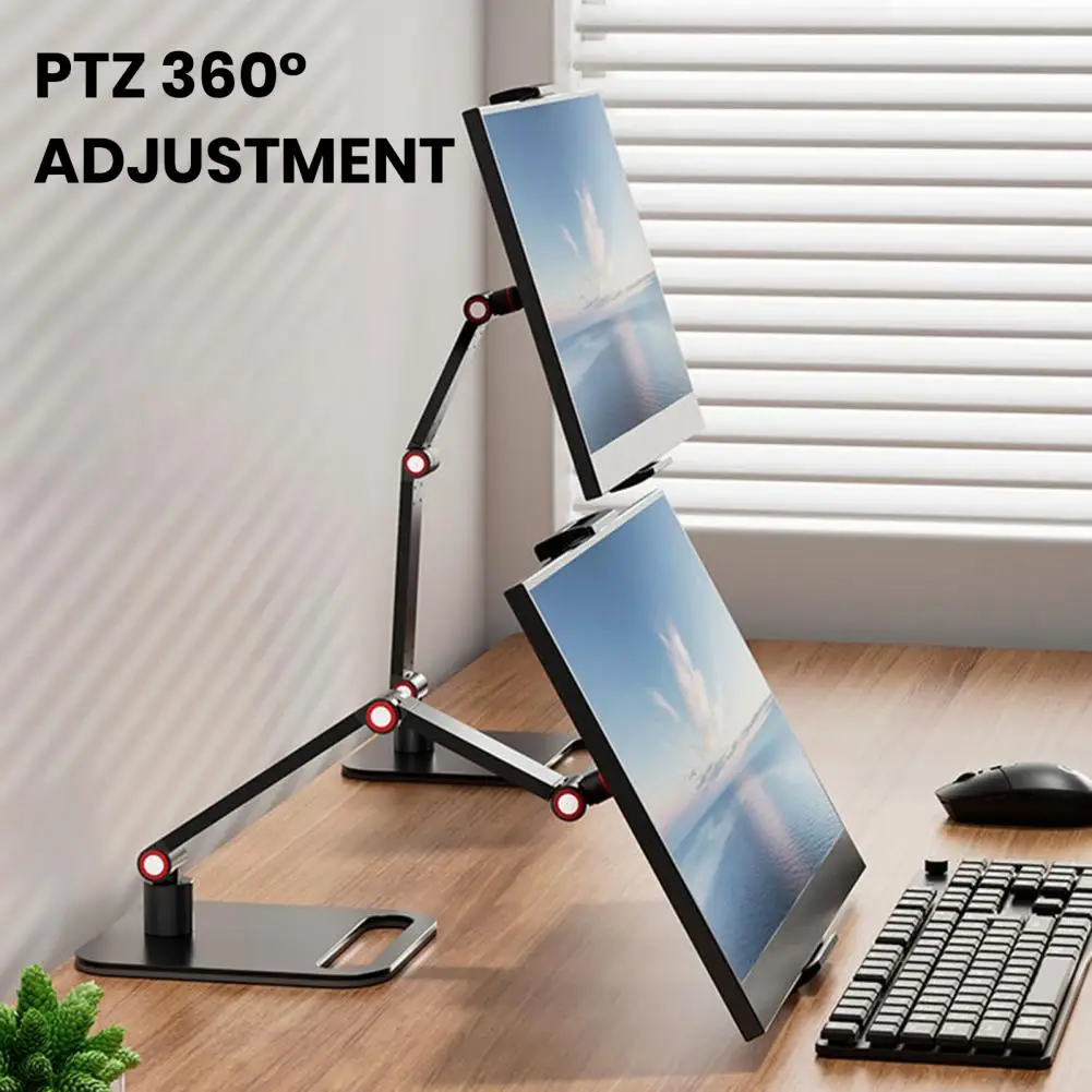 Portable Screen Holder Portable Monitor Bracket for 17.3-inch Screens Adjustable 360-degree Display Holder Universal for Office