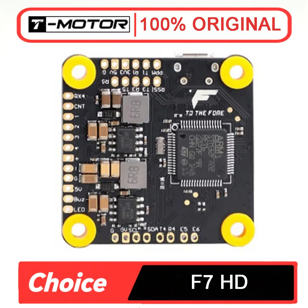 

Контроллер полета T-MOTOR F7 HD STM32F722RET6 W/BMI270 Гироскоп 5 В/2 А Поддержка BEC Вход 3-6S для RC FPV Drone