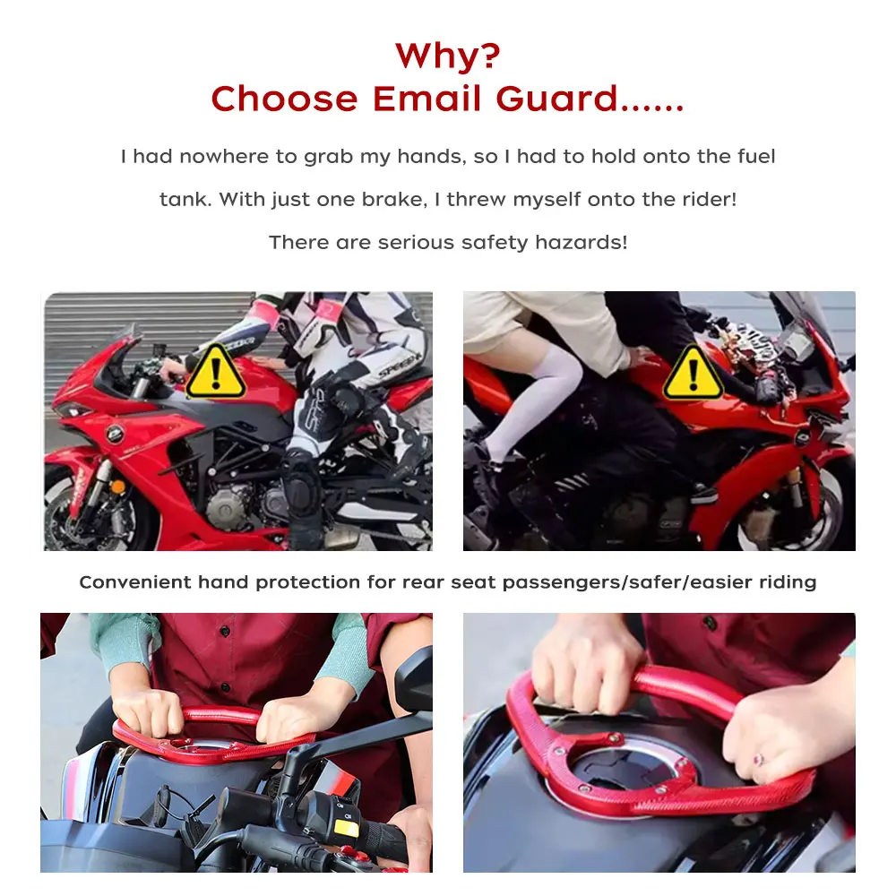 Main courante de réservoir de carburant de moto pour Honda CB1000R CB1000R 2008- 2010 2011 2012 2013 2014 CNC poignée de passager arrière poignée de réservoir de carburant