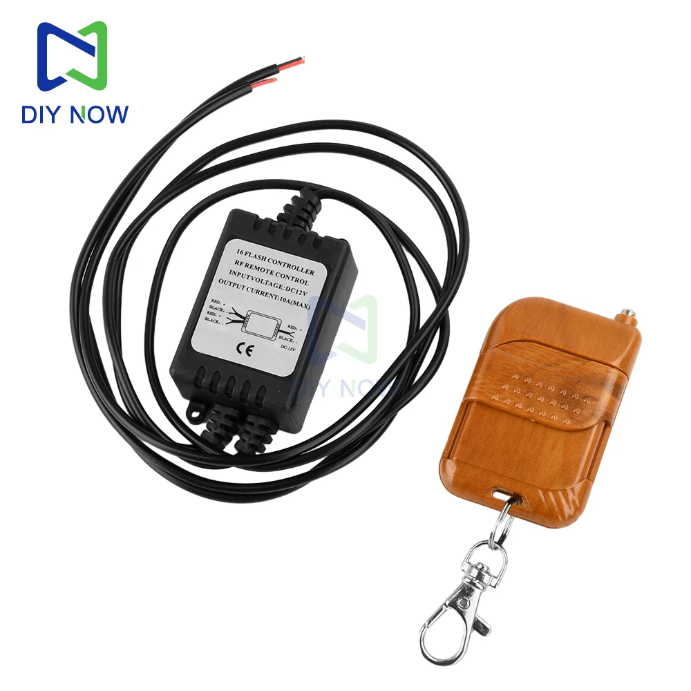 12V car light controller car wireless strobe controller DRL decoration16-mode strobe controller eagle eye daytime running light
