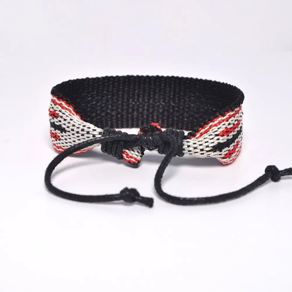 سحر العرقية نمط اليد حبل مضفر الرجعية هندسية سحر حبل أساور بوهيميا المنسوجة سوار