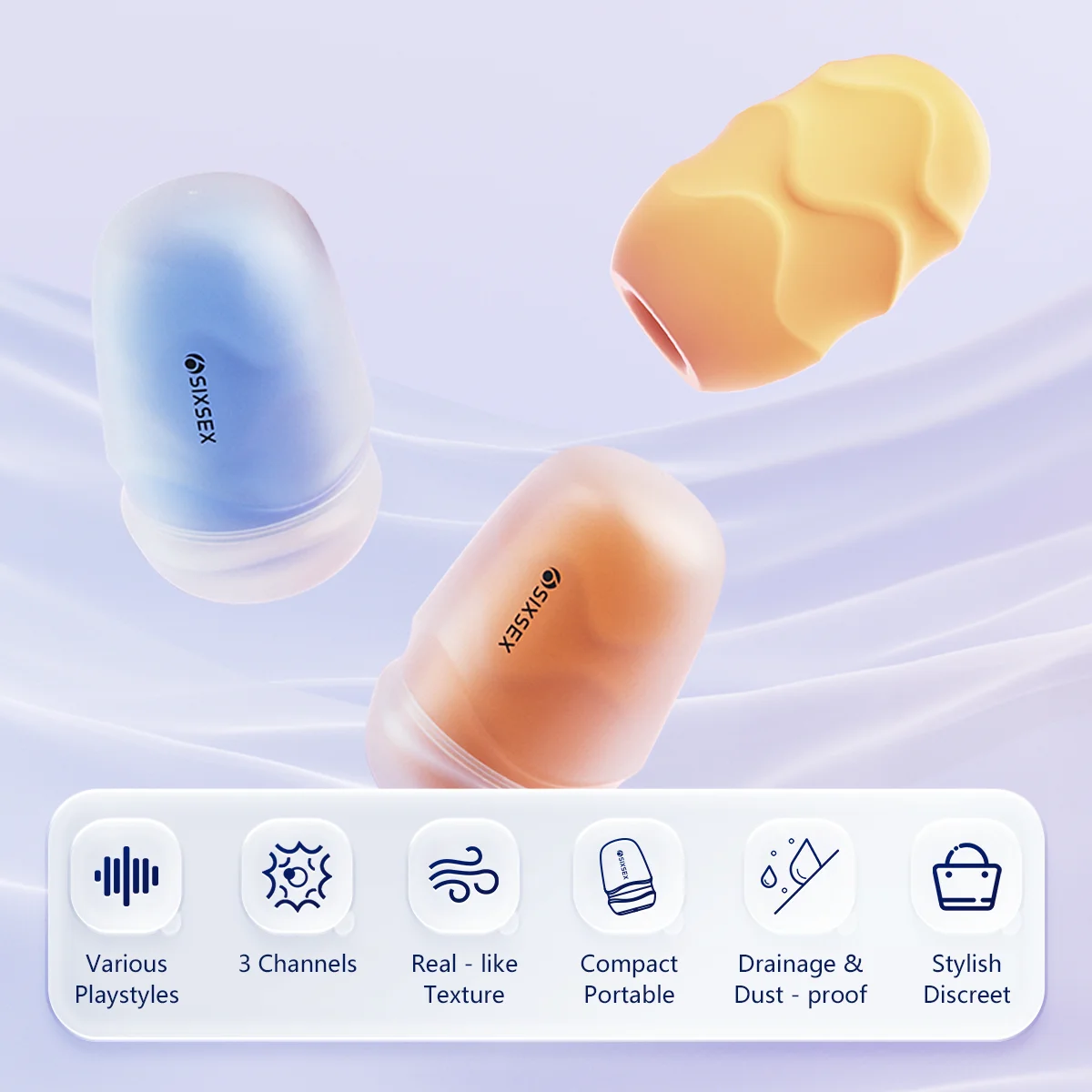 Realistic Male Masturbator Pocket Pussy Texture Suction Blowjob Vagina Masturbation Portable Male Masturbator Egg Men Sex Toy