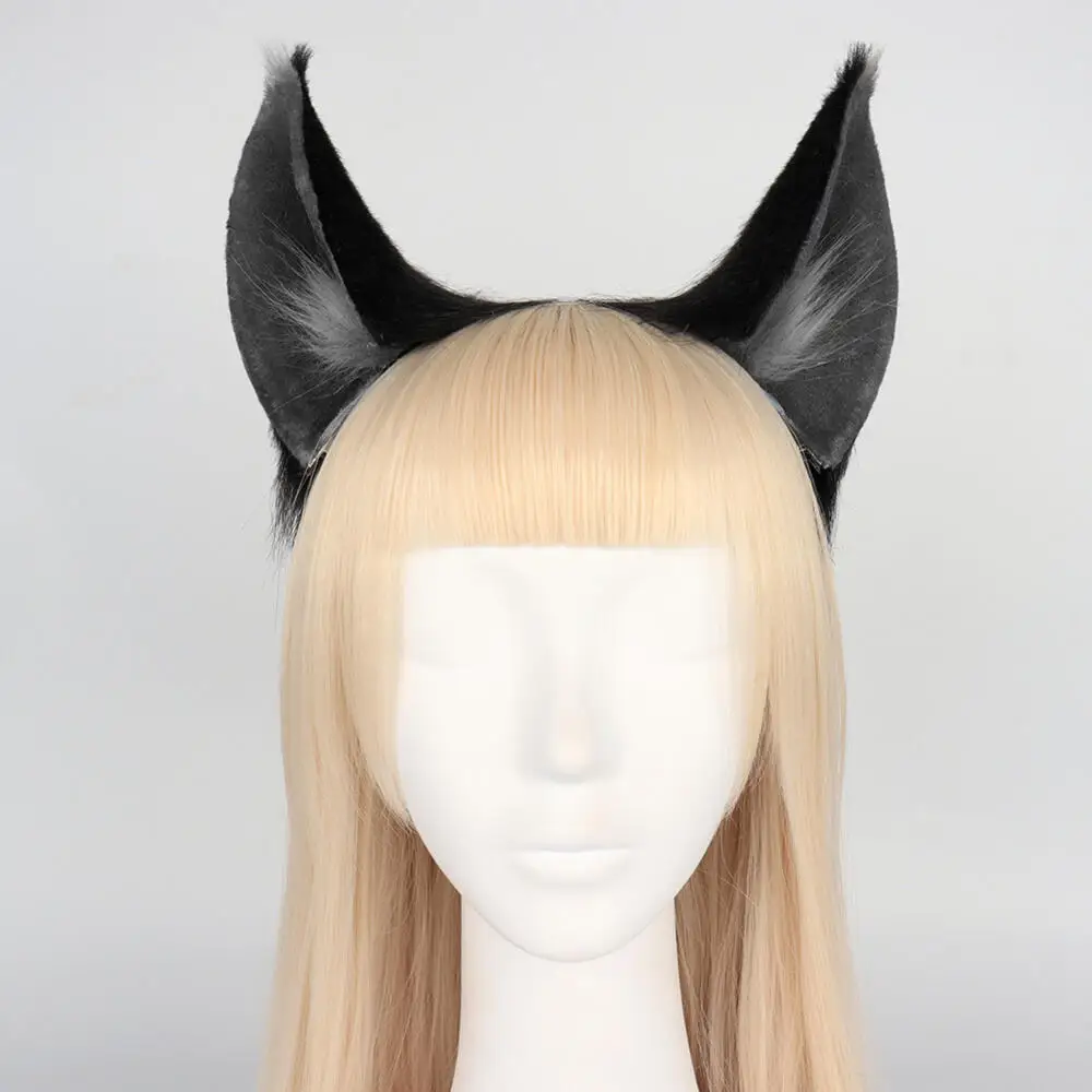 

Animal Ears Headwear Cute Plush Wolf Ears Hair Clipcomic Exhibition Party Decoration Animal Live Streaming Props Y2K Head Claps