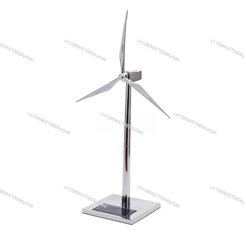 

Solar Fan Model Silver Wind Generator Windmill Toy Wind Energy Industry Gift Office Ornaments