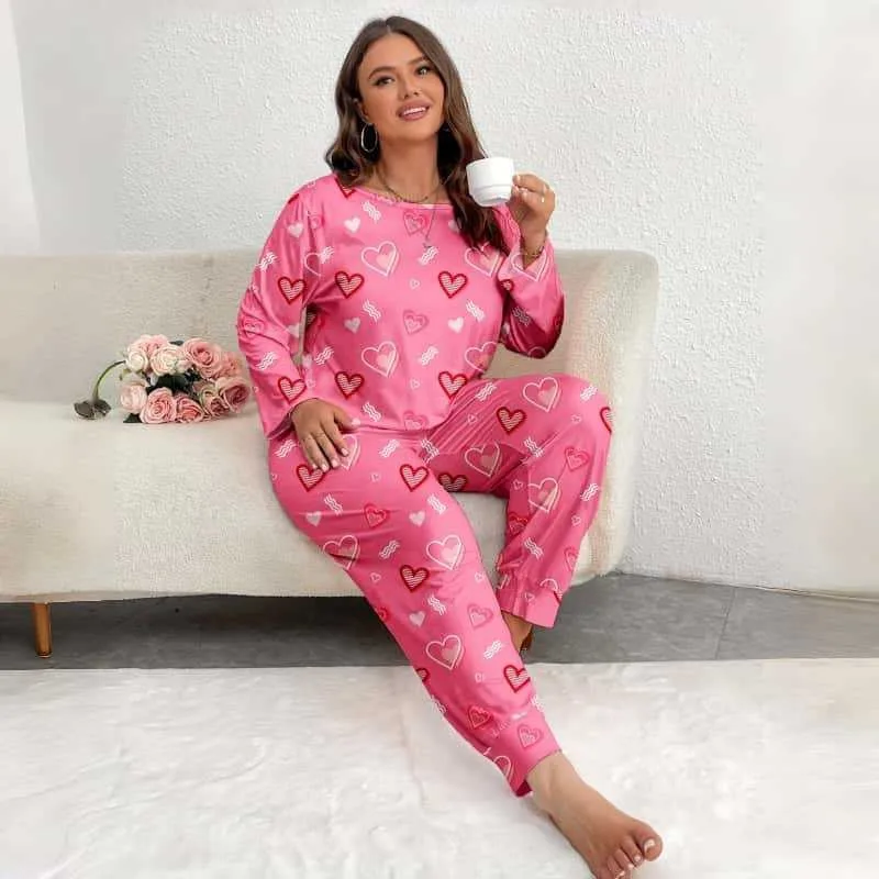 

Женский осенний домашний комплект: топ с длинным рукавом и брюки из мягкого хлопкового трикотажа, пижамный комплект для отдыха и дома