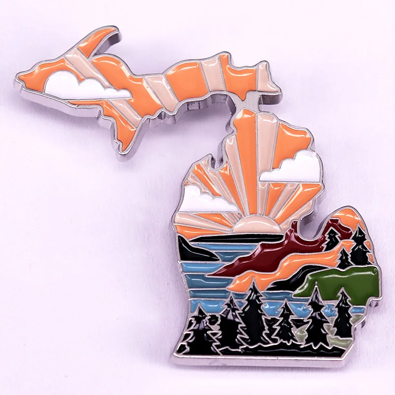 حساسية الفنون المينا دبابيس الأصالة التلبيب بروش معدني جمع الرجال النساء مجوهرات الأزياء اكسسوارات شارة الهدايا