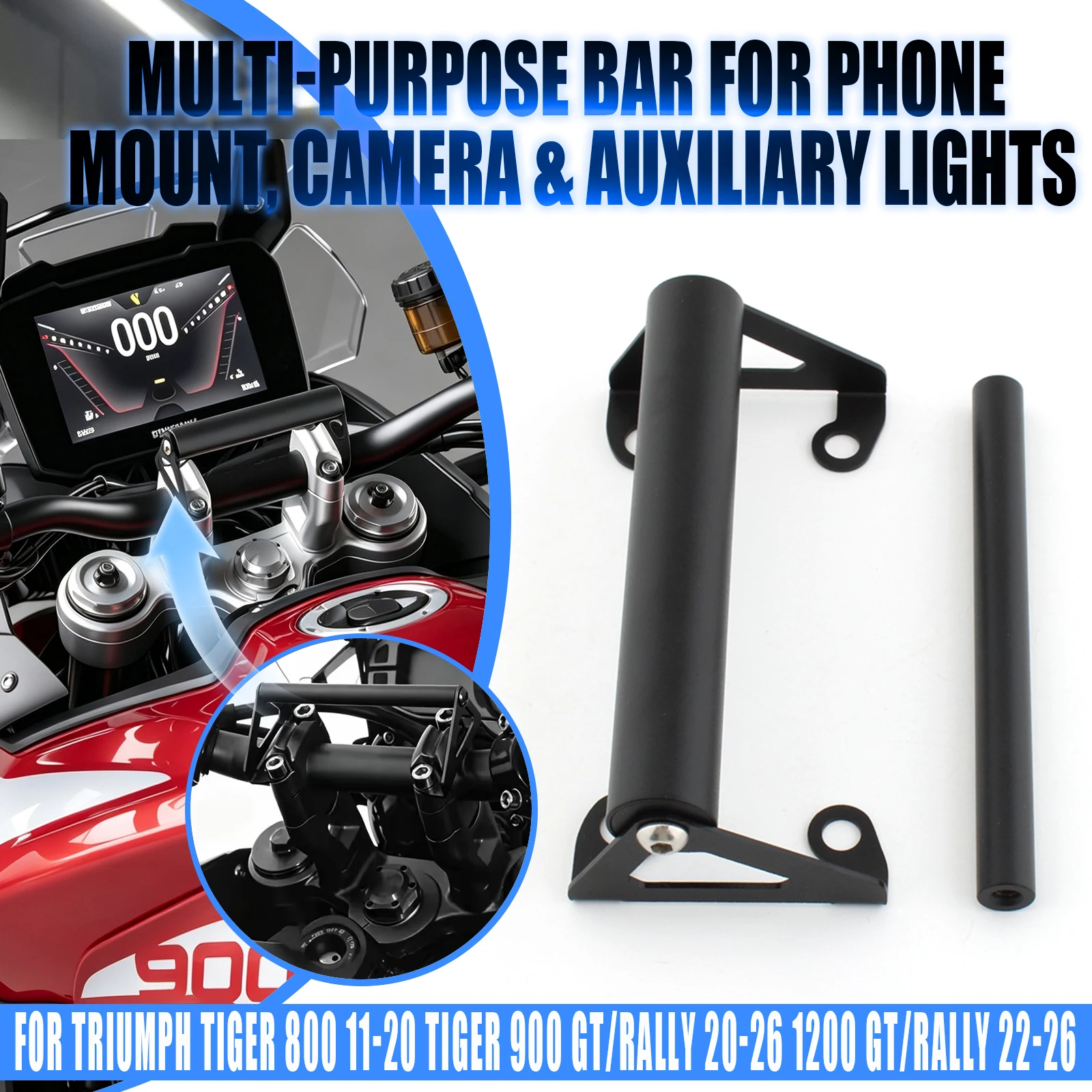 Motorcycle GPS Navigation Holder Phone Bracket Support For Triumph Tiger 800 2011-2020 Tiger900 2020-2026 Tiger1200 2022-2026