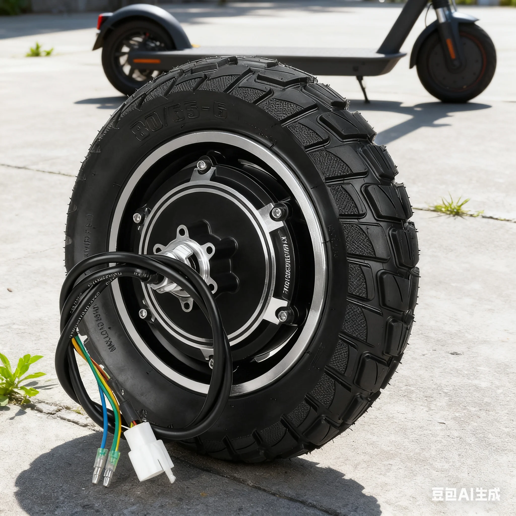 

Electric Scooter Motor Wheel 48V 500W 10-Inch Motor Wheel Hub With Air Tires For Kugoo M4 Folding Scooter Wheel Replace Parts