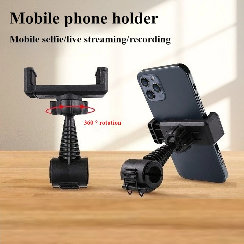 Universal Car Phone Holder Back Seat Headrest Support Bracket Adjustable 360 Degree Rotating For Phone Live Streaming Bracket