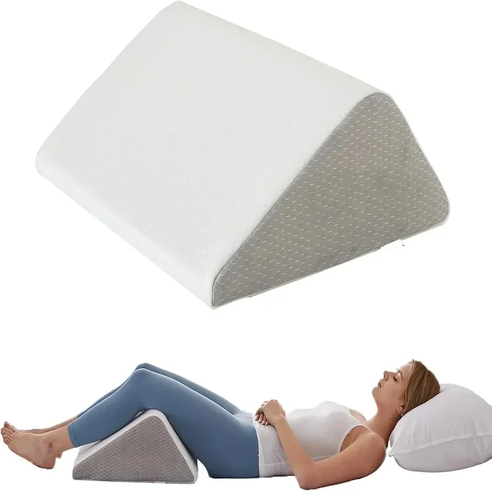1 Pieces Wedge Pillow for Sleeping Body Positioners Turning Device Bedridden Leg and Knee Support Positioning Wedge Back Pillow