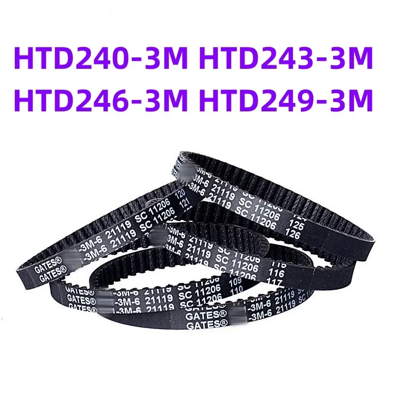 

HTD240-3M HTD243-3M HTD246-3M HTD249-3M Gates synchronous belt toothed drive belt