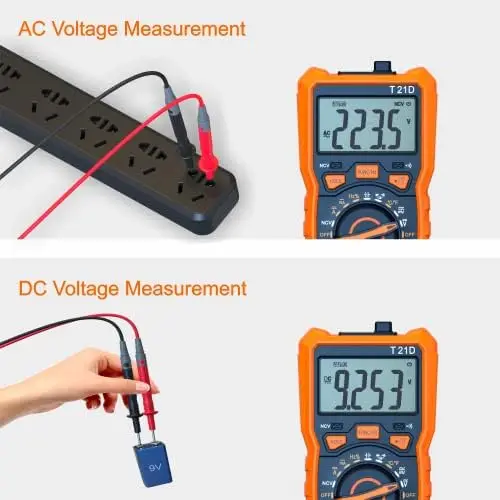 TRMS 6000 Count Auto-Ranging Digital Multimeter with NCV, Capacitance, Temp & Diode Test