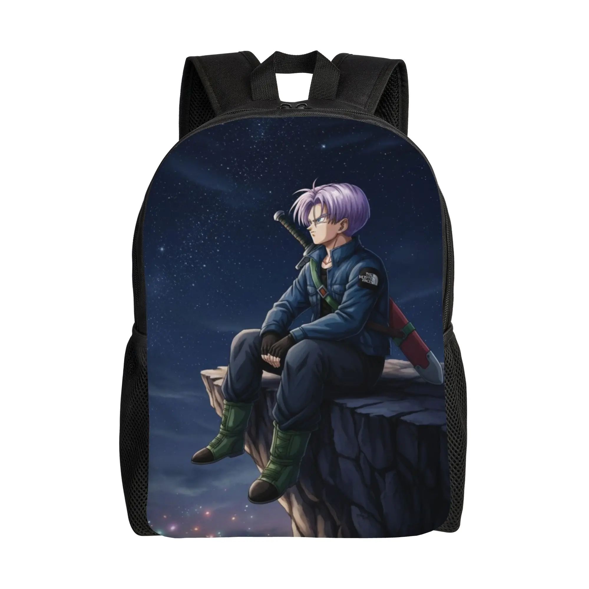 

Trunks Knapsack Back to school season Future Timeline Teen Warrior Super Quality Backpack