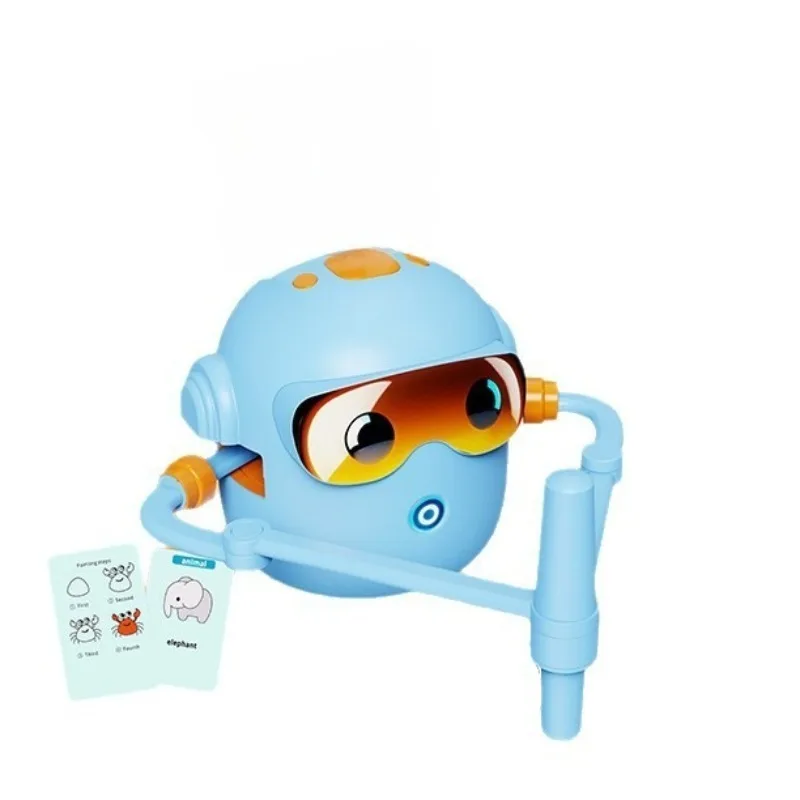 新しいインテリジェントペイントロボットセット子供の啓蒙玩具パズルペイント早期教育マシン男の子と女の子へのギフト