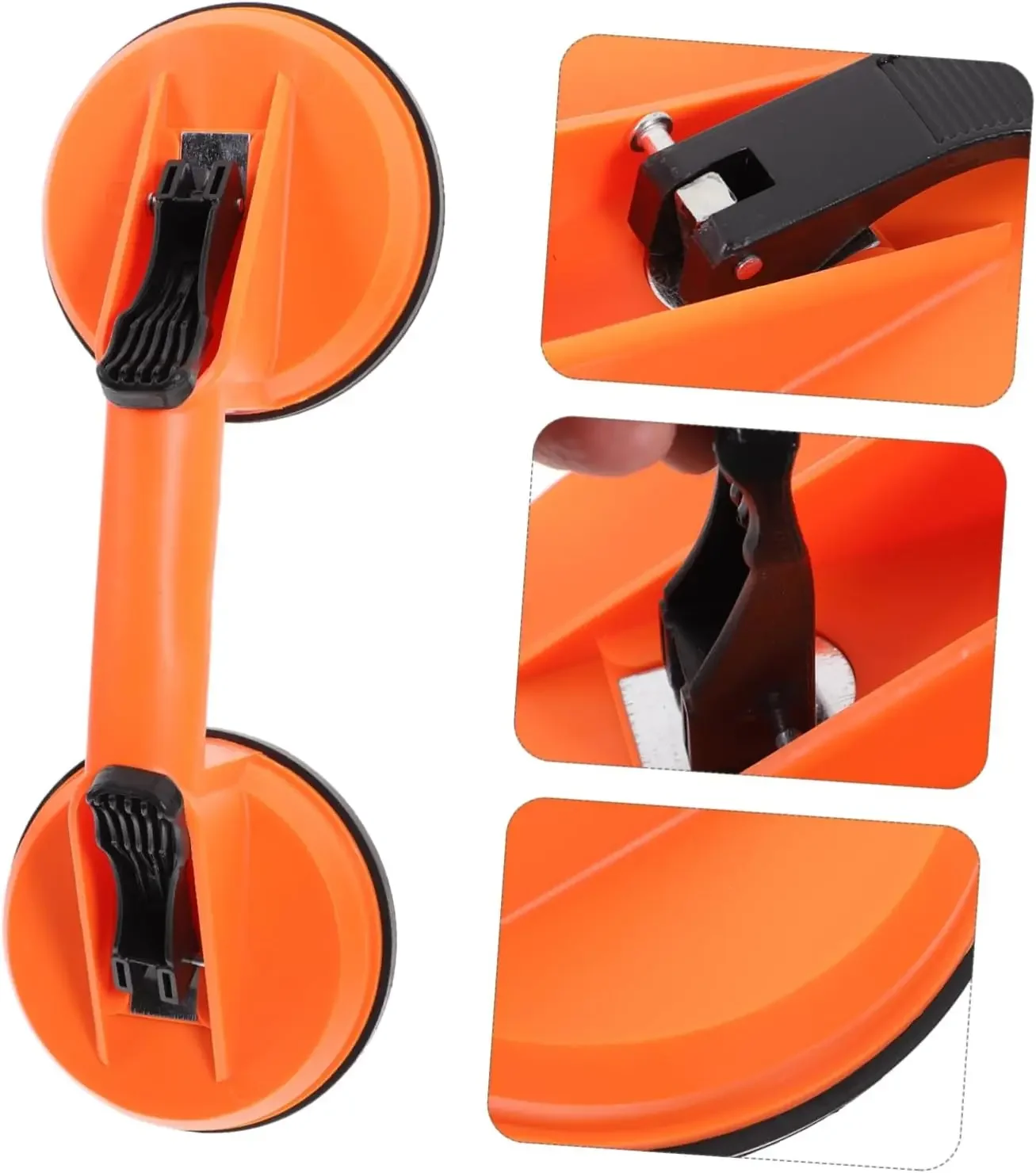 Professional Glass Suction Cups 1Pcs Orange Heavy Duty for Lift Large Glass Tiles Granite Auto Glass Windshield Installation