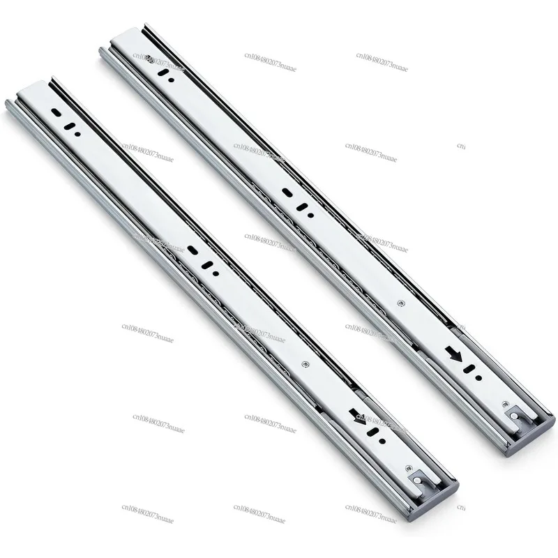 

10 шт., направляющие для выдвижных ящиков с шарикоподшипниками, направляющие для выдвижных ящиков с мягким закрыванием, 18-дюймовые направляющие для выдвижных ящиков с боковым креплением Silv
