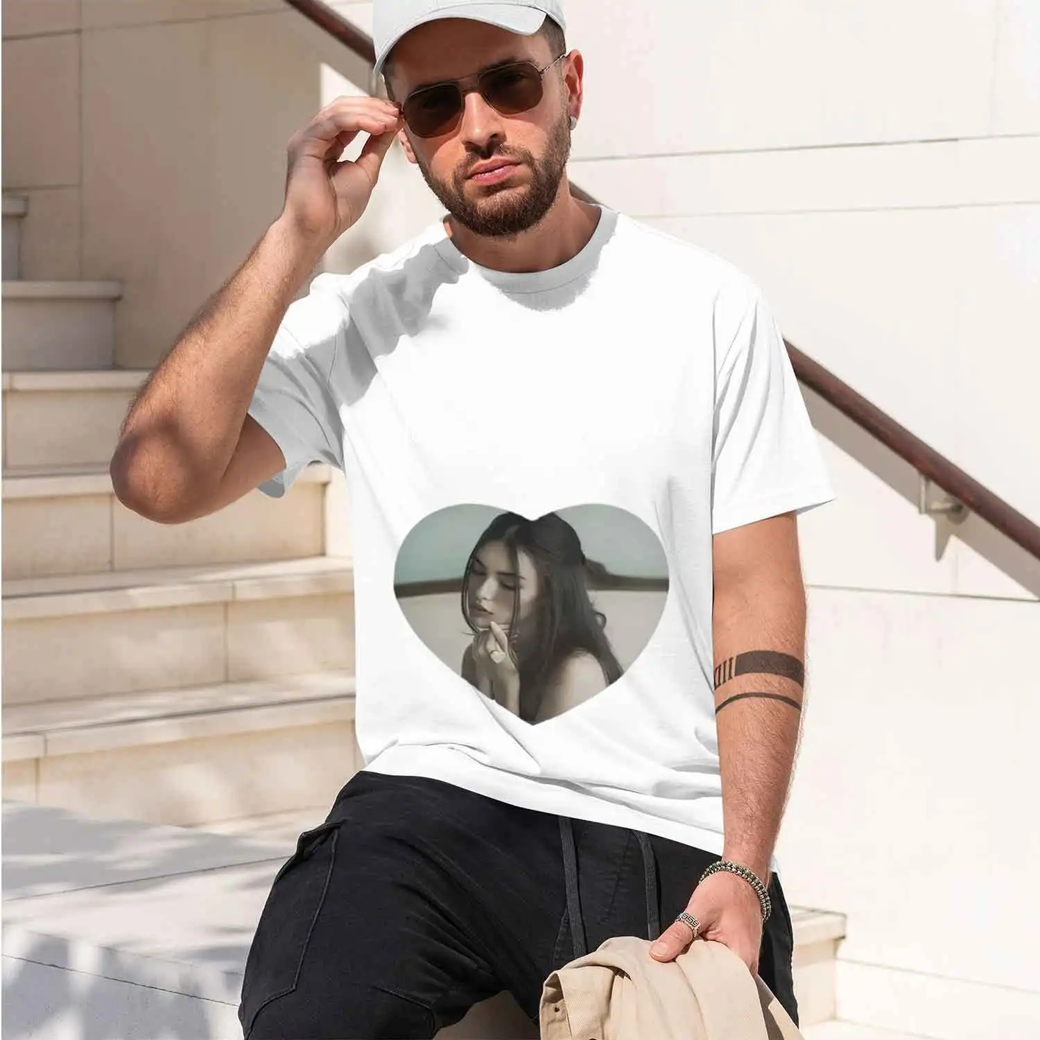 Romant Style Men's T-Shirt Madison Beer The Locket Tour He Frame Portrait Summer Casual Wear Gift For Fans 2026 New Model Short-