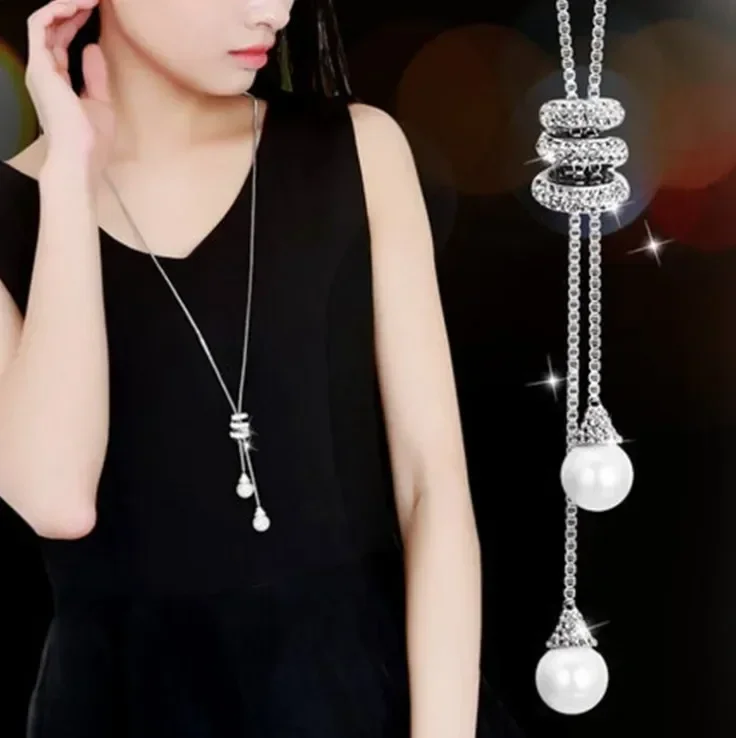 New sector Original Crystals from Austrian Choker clothes tassel Necklaces Jewelry For Women Christmas Party