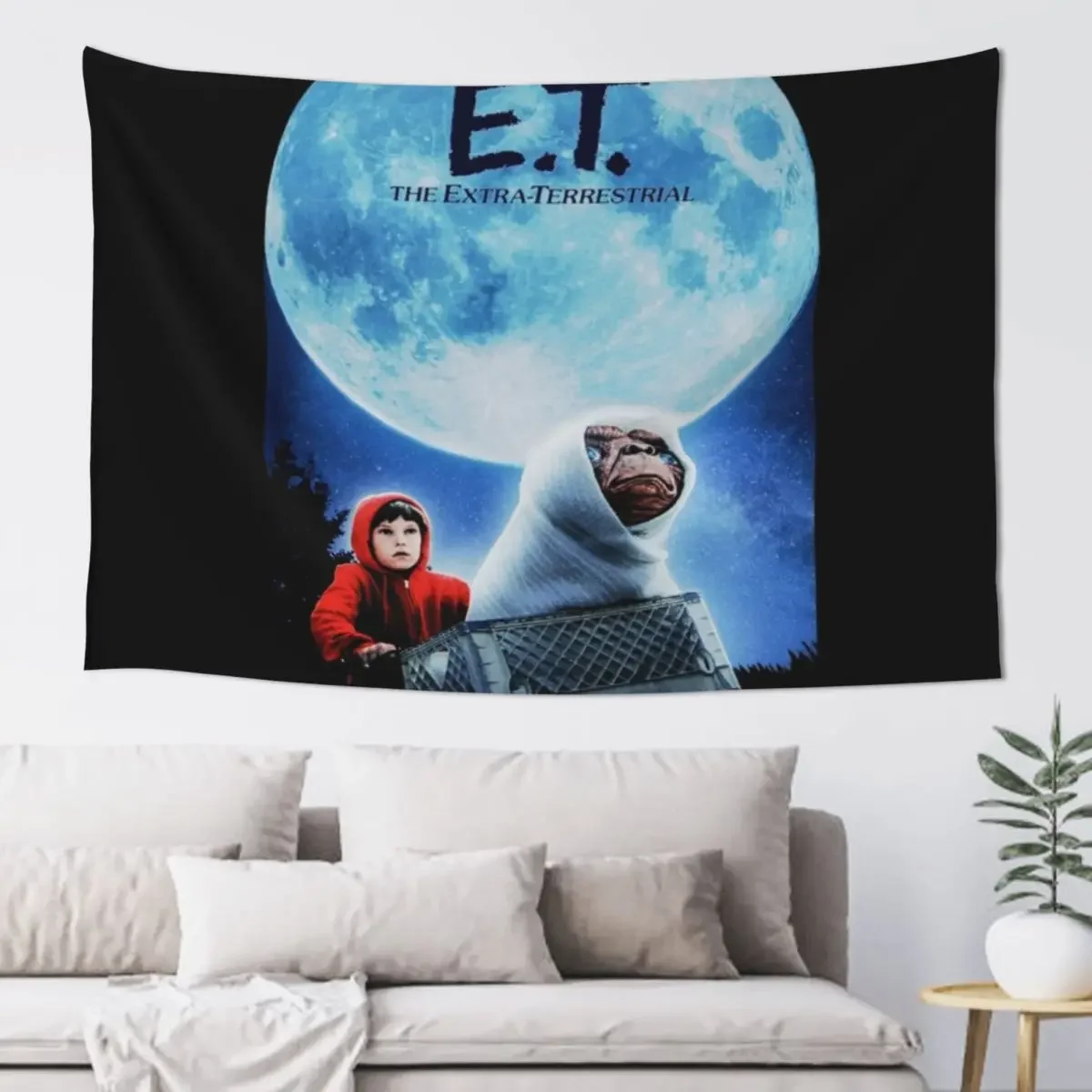 E.T. The Extra Terrestrial (1982) Movie Classic . Tapestry Home Supplies Decorative Paintings Tapestry