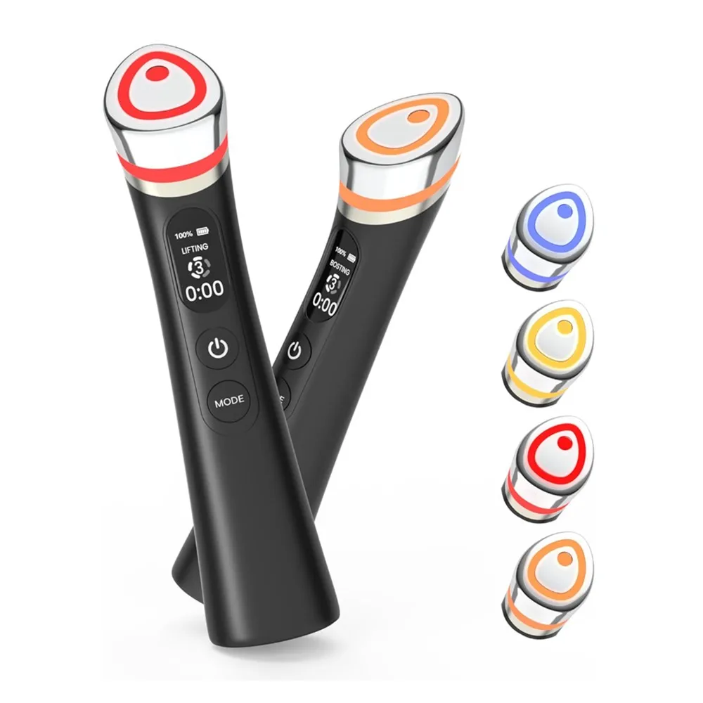 

New Beauty Instrument EMS Microcurrent Photon Colored Light Skin Rejuvenation Face Massage