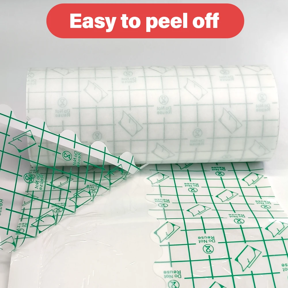 Tattoo Aftercare Film Roll PU Waterproof Breathable Transparent Adhesive Healing Protective Film for Tattoo Skin Care Supplies
