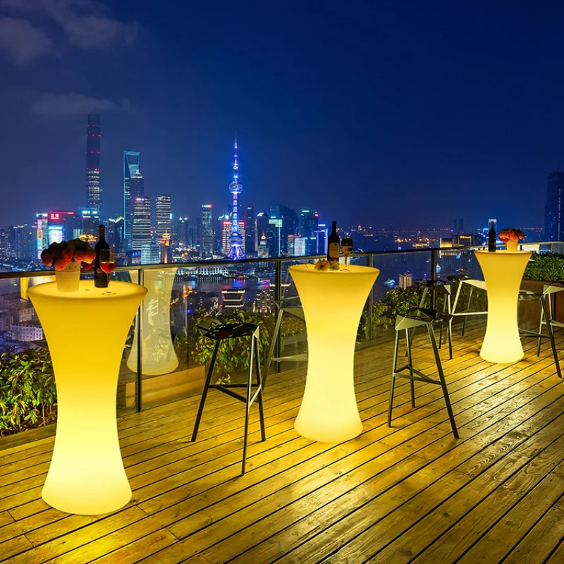 

Commercial Drink Bar Tables Nightclub Outdoor Dining Party Luxury Bar Tables Cocktail Modern Beistelll Tisch Furniture SR50BT