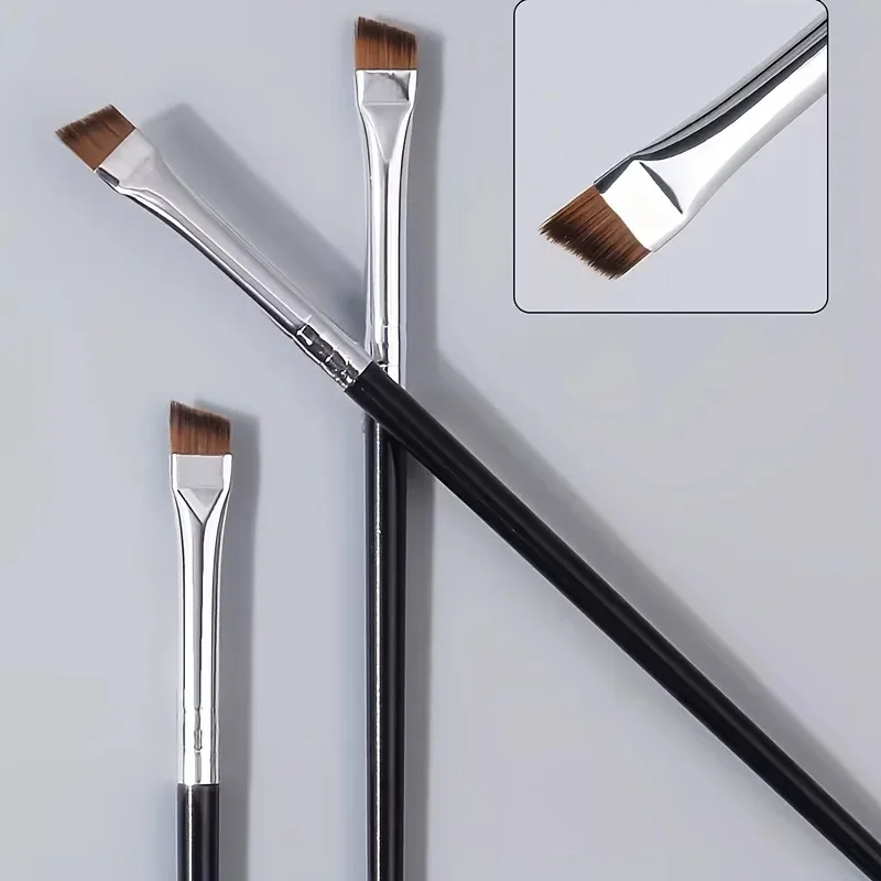 Angled Eyebrow Brush, Precision Makeup Tool for Eyeliner and Brow Contouring, Professional Makeup Brush