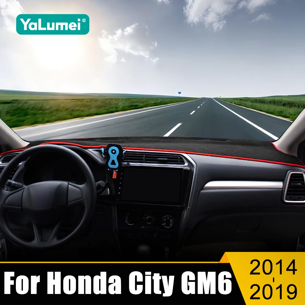 

For Honda City GM6 2014 2015 2016 2017 2018 2019 LHD Car Dashboard Sun Shade Cover Instrument Panel Mat Non-slip Pad Accessories