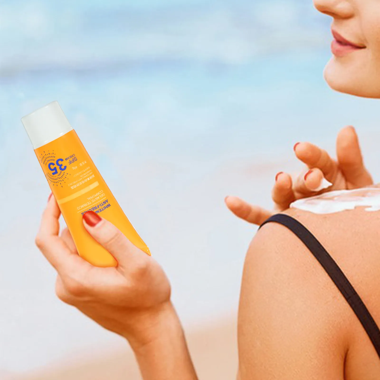 

2Pcs Moisturizing Sun Cream for Face and Body Lightweight Uv Protection Sunscreen Extra Uv Gel Sunscreen for Summer Outdoor Use