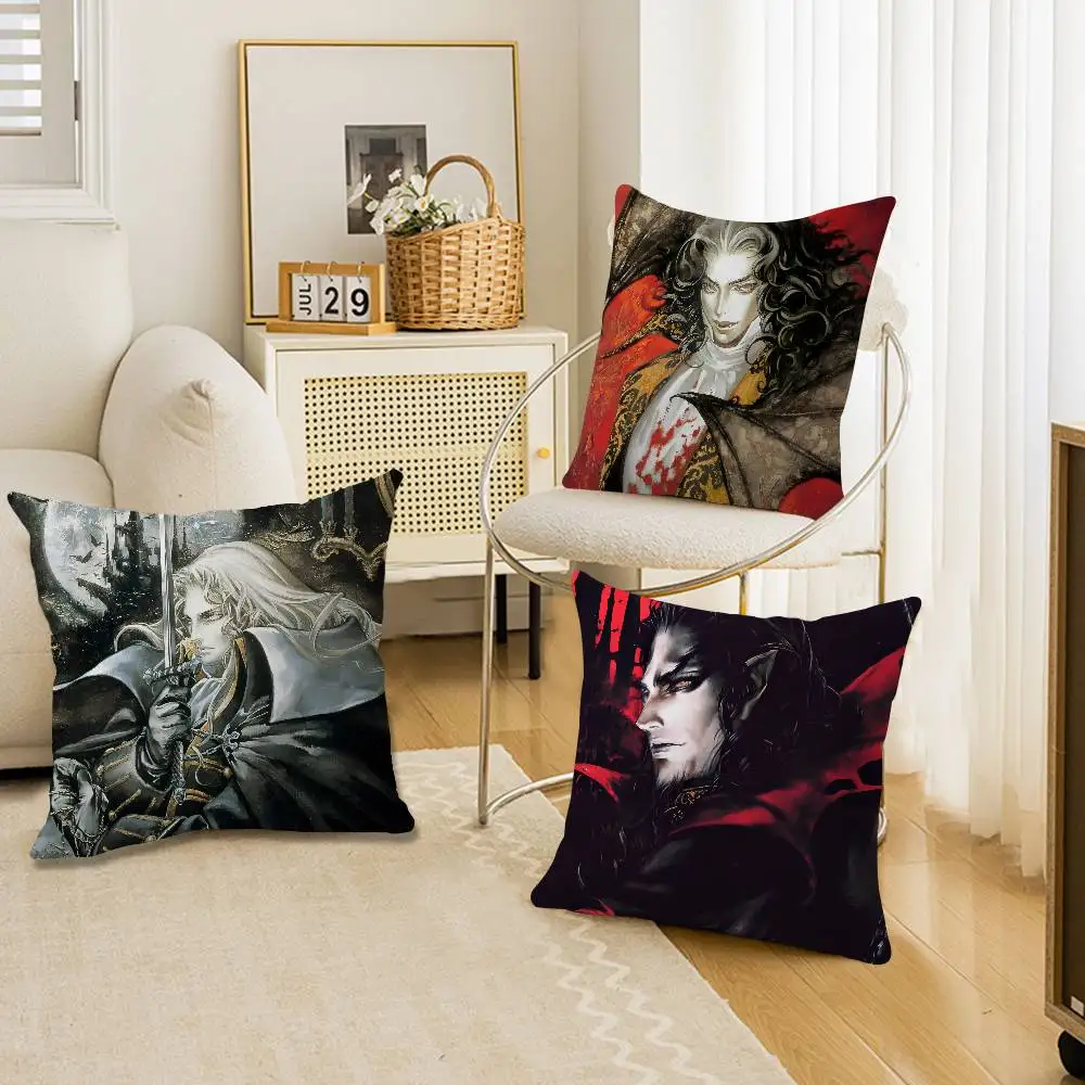 Castlevania Anime Game Pillow Gift Home Office Decoration Bedroom Sofa Car Cushion Cover case 45x45