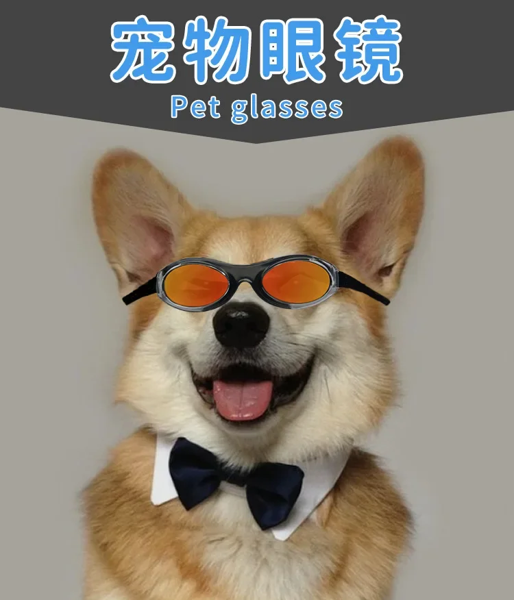 New Pet Glasses Kittens Puppies Sunglasses Wind and Sand Resistant Goggles UV Resistant Sunglasses