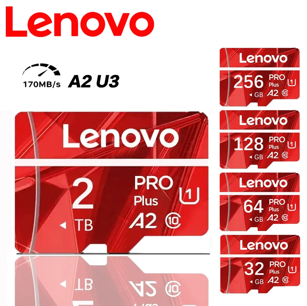 Karta pamięci Lenovo 2TB 128GB Class 10 V60 TF Card 1TB Mini SD Card 512GB Szybka karta Micro TF SD 256GB do Nintendo Switch