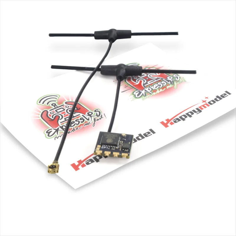 جهاز استقبال Happymodel EP1 RX 2.4G ExpressLRS معدل تحديث 500 هرتز خفيف للغاية مقاس نانو لطائرة RC FPV طويلة المدى LR4/LR7