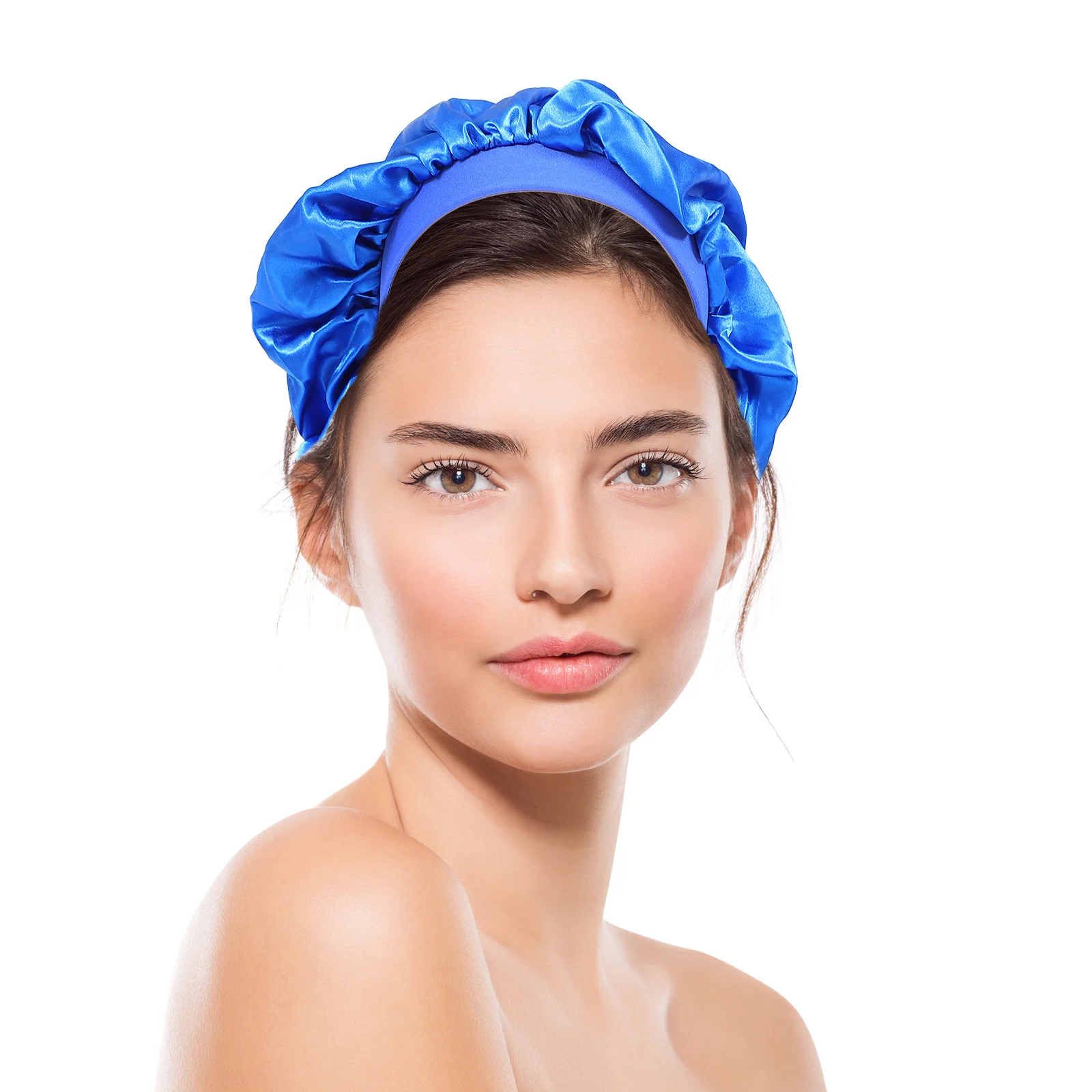 

Three Piece Turban Cap Hair Protector for Sleeping Hats Satin Women Bonnet