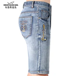 2023 New Men‘s Short Jeans Business Casual Fashion Stretch Thin Soften Cotton Man Pants Straight  Loose Top Quality big size 42