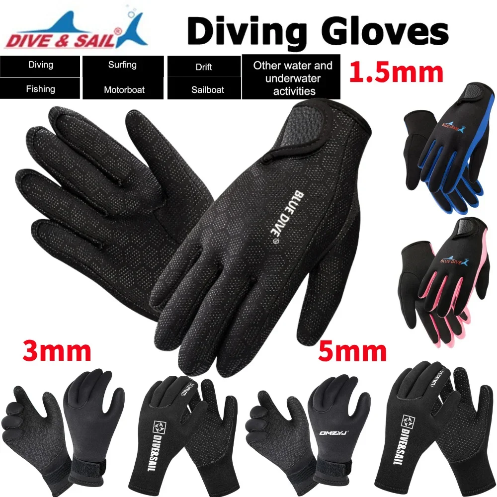 

1,5 мм неопреновые перчатки, противоскользящий гидрокостюм, зимние перчатки, дайвинг, грелка, подводная охота, подводное плавание, сохраняет тепло для водных видов спорта
