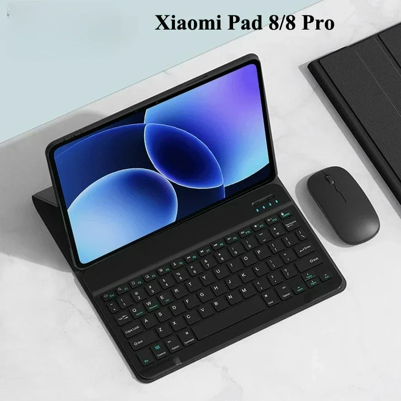 

With Keyboard Case for Xiaomi Pad 8 Pro Pad 8 7 11.2 Inch Funda Stand Shell Wireless Keyboard for Mi Pad 7 8 Pro Cover