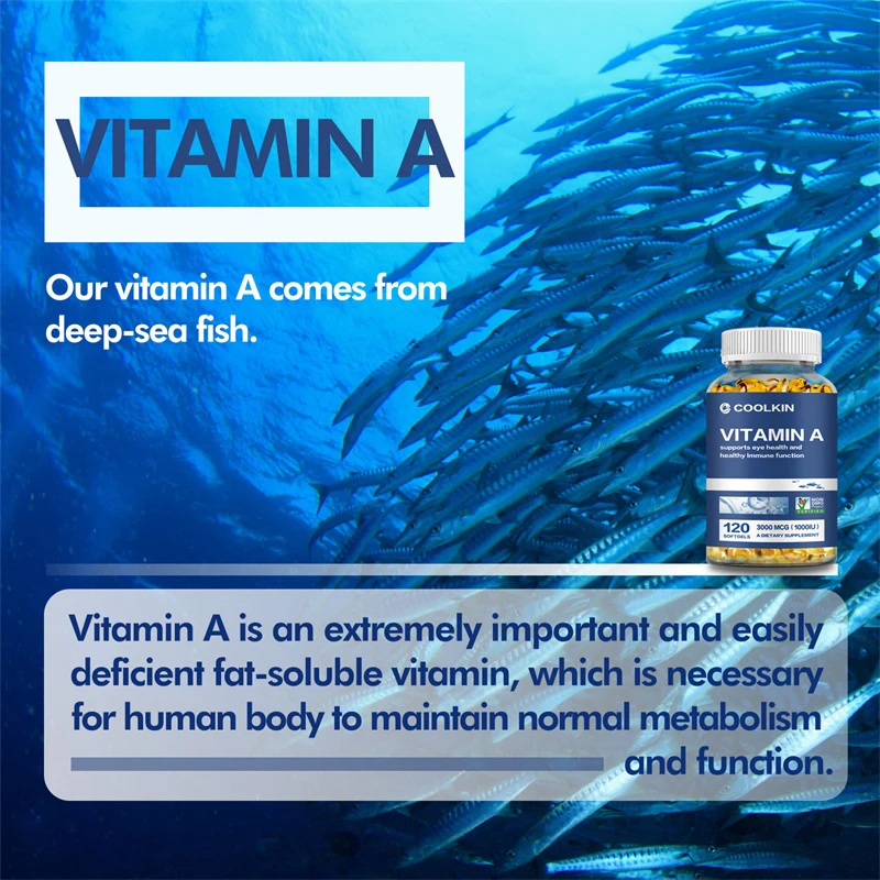 Vitamin A 10,000 IU - Skin Health, Non-GMO, Promotes Eye Health, Boosts Immunity