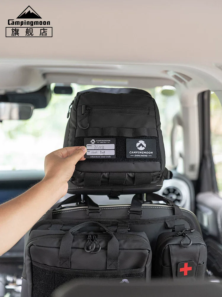 CAMPINGMOON Camping Rear Seat Headrest Expansion Storage Bag Off road Equipment Storage Bag BK-PL