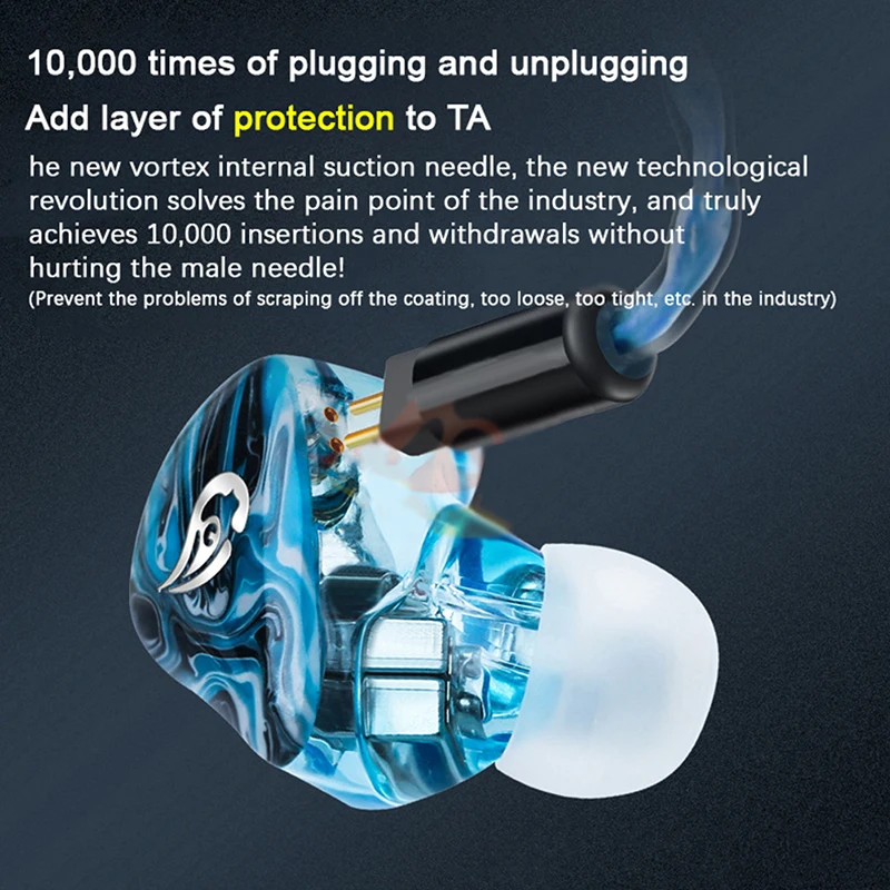 2pcs 0.78 Double Needle Socket UE QDC Custom Diy Earphone Repair Flat/Convex/Notch Female Socket Compatible 0.7-0.8 Male Pin