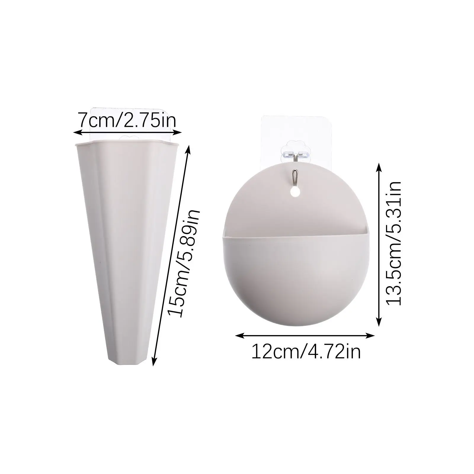 4 قطعة أواني الزهور المثبتة على الحائط المزارعون النضرة المعلقة حديقة زهرية لغرفة المعيشة غرفة نوم الحمام الديكور