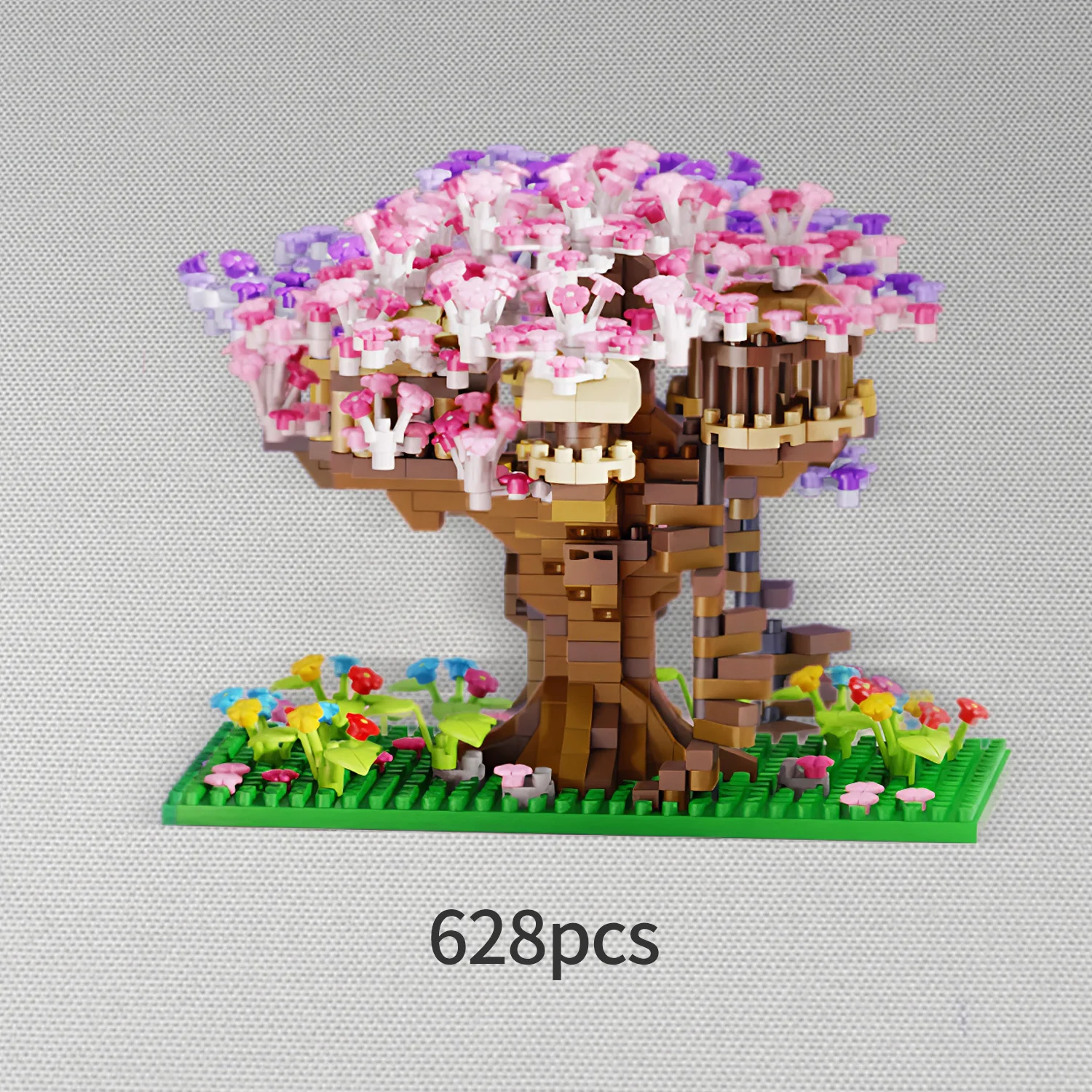 Modelo de plástico kit conjuntos de brinquedo de pelúcia crianças bloco de construção conjunto casa conto de fadas princesa sonho castelo diy quebra-cabeça