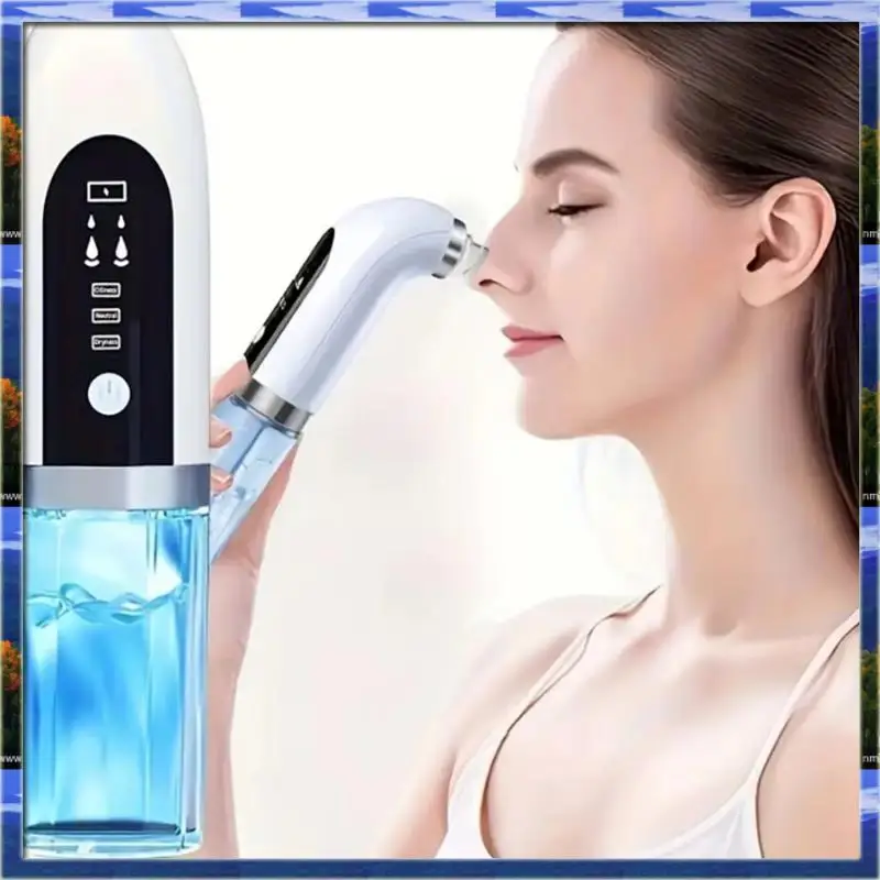 De mee-eterverwijderaar Poriënvacuüm Facecleaner Elektrisch Puistje Acne Zwart Headremoval USB Oplaadbare watercycluszwart