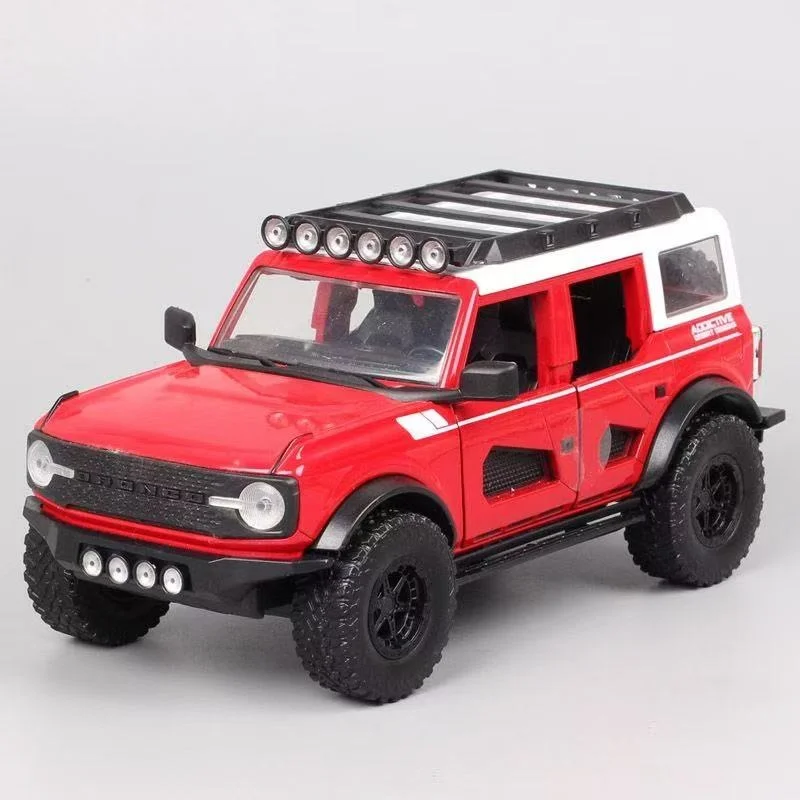 

1/24 Jada 2021, Ford Bronco, внедорожник, реалистичная модель автомобиля из сплава, фигурка в подарок