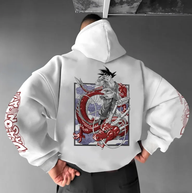 

New Dragon Ball Men's and Women's Loose Edition Hoodie Autumn and Winter Hoodie Daily Casual Anime Fans