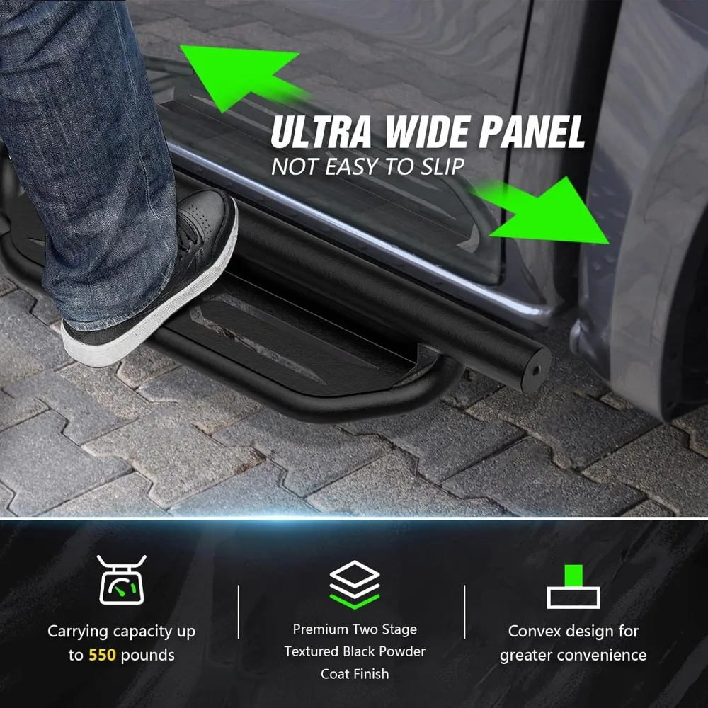 Per i pedane Gladiator JT gradini laterali compatibili con Jeep Gladiator JT 4 porte, due scale Heavy-D 2020 2021 2022 2023 2024