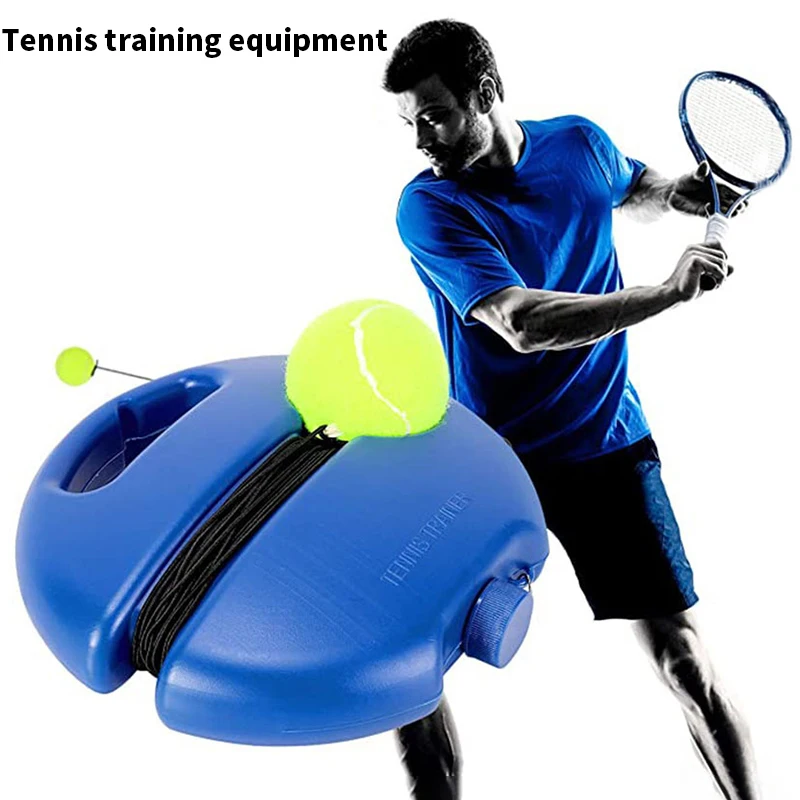 مناسبة لتدريب التنس على كرة الارتداد - التنس الداخلي والخارجي مع قاعدة المعدات المساعدة لممارسة كرة الحبل المرنة