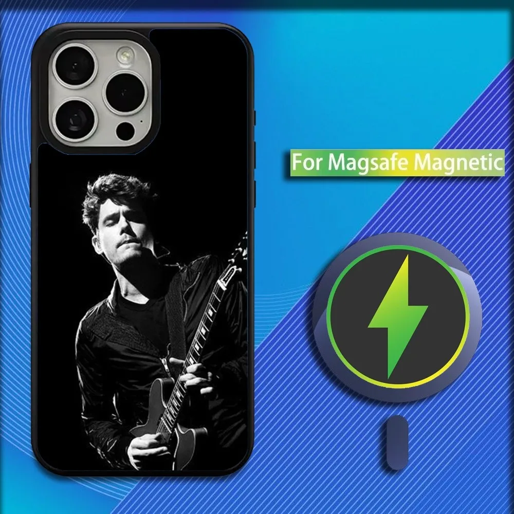 Guitarist J-John Mayer Phone Case For iPhone 16,15,14,13,12,11,Plus,Pro,Max,Mini Magsafe Magnetic Wireless Charging